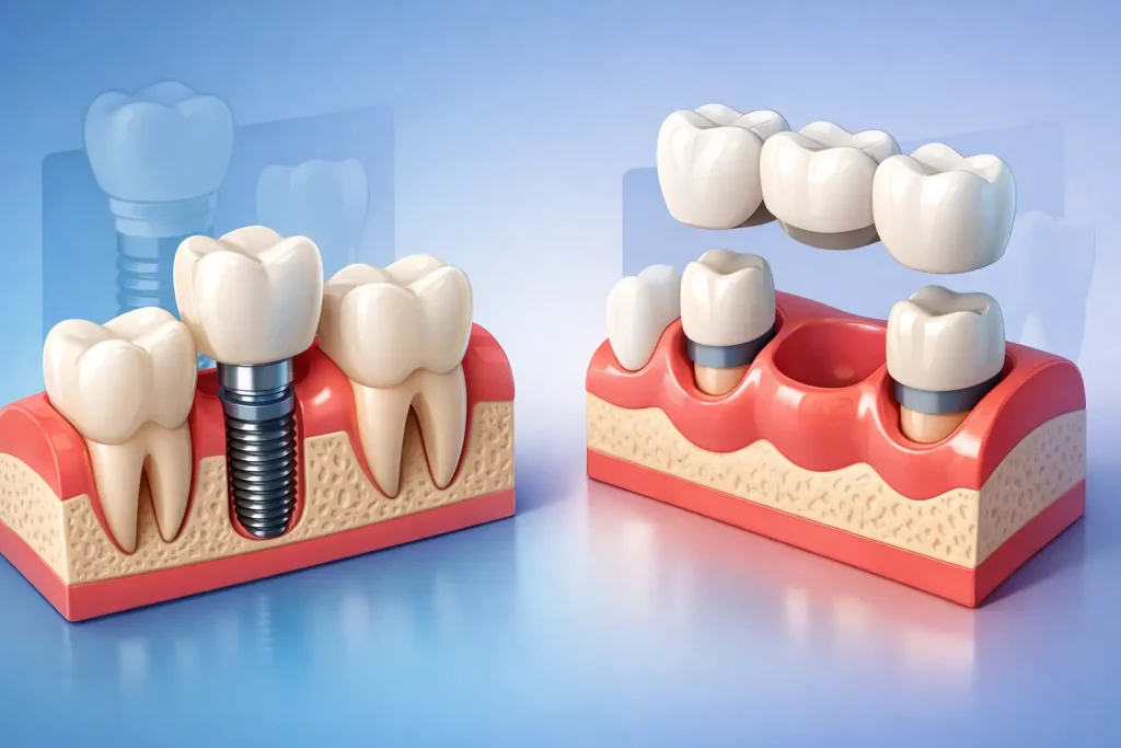 Implante ou ponte dentária: qual compensa?