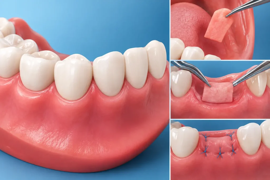 Como funciona o enxerto gengival dental?